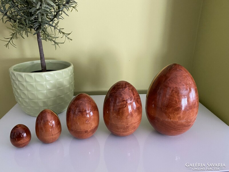 Kézzel festett orosz lakk fa tojás, matrioska, matrjoska szerű