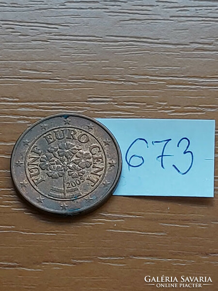 AUSZTRIA 5 EURO CENT 2005  Kankalin  673