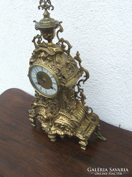Kandalló óra bronz