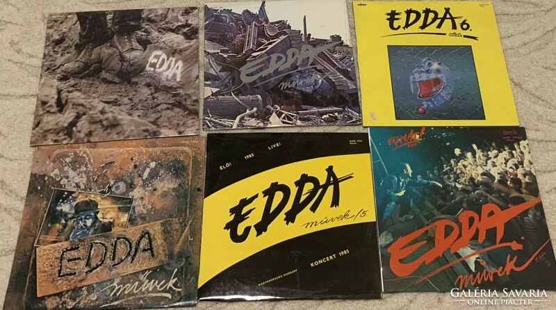 EDDA Művek bakelit nagylemez 6 db