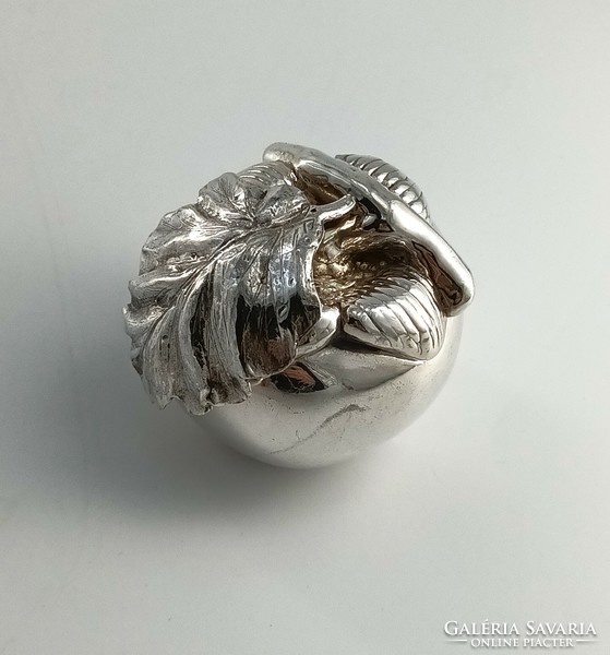 Silver figure apple