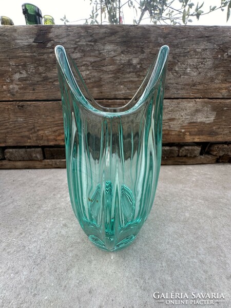 Czech glass vase-sklo union