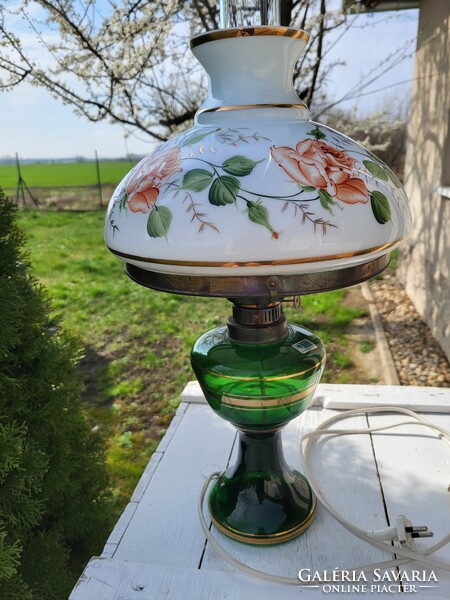 Vintage ndk Lausitzer Mouth Blown / Hand Polished Crystal Table Lamp_Very Rare!