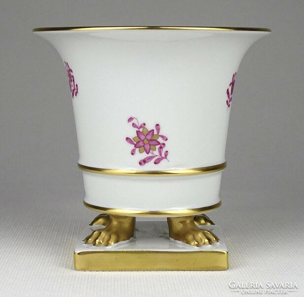 1Q673 Herend porcelain bowl with lion's foot pattern, purple Indian basket