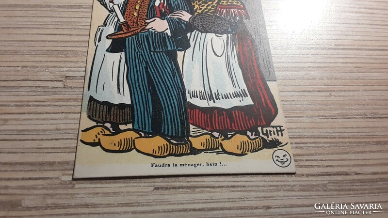 Antique greeting postcard.