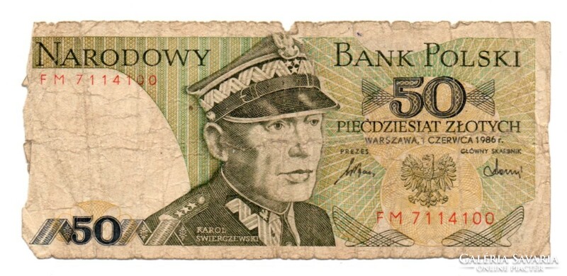 50       Złoty     1986   Lengyelország