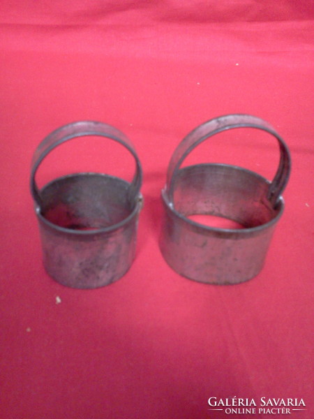 Old patisserie cookie cutter 2 pcs