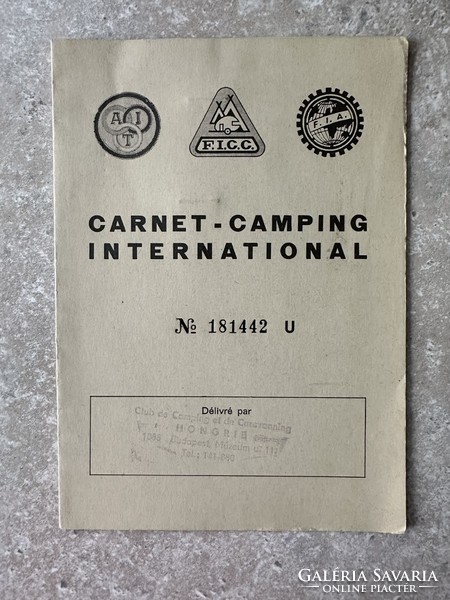 Nemzetközi Camping igazolvány 1981
