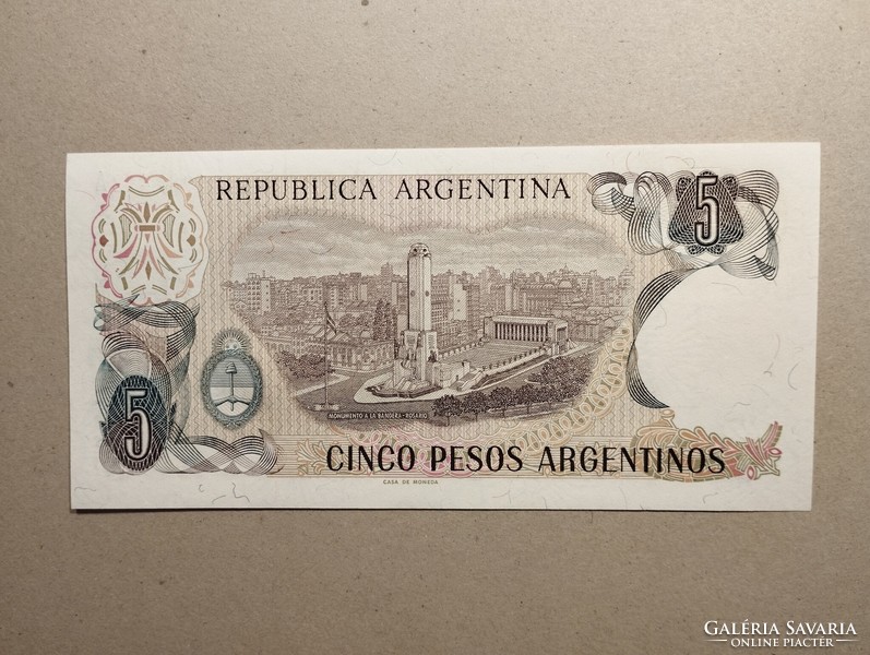 Argentína-5 Pesos 1983 UNC