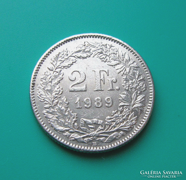 Switzerland - 2 francs - 1989 - 
