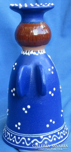 Ceramic candle holder, 16 cm high.