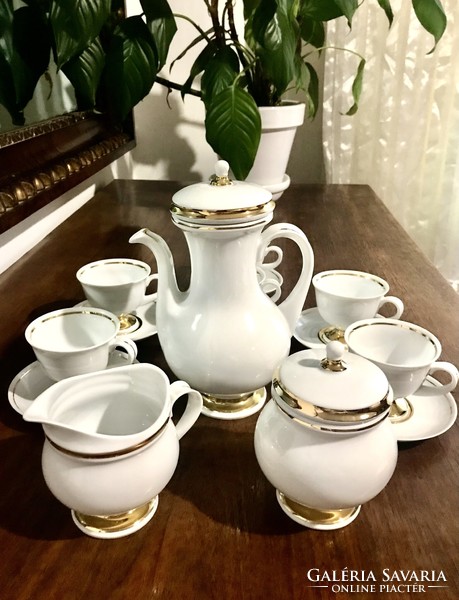Hollóházi porcelán “Napfény" kávéskészlet