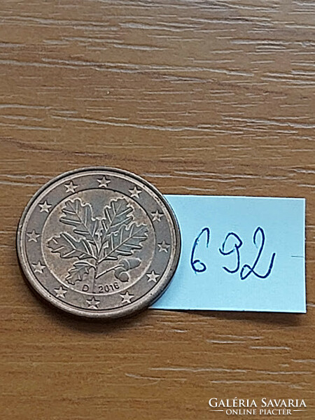 NÉMETORSZÁG 5 EURO CENT 2016  / D  692