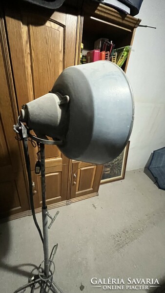 Old Szarvas standing industrial lamp for sale