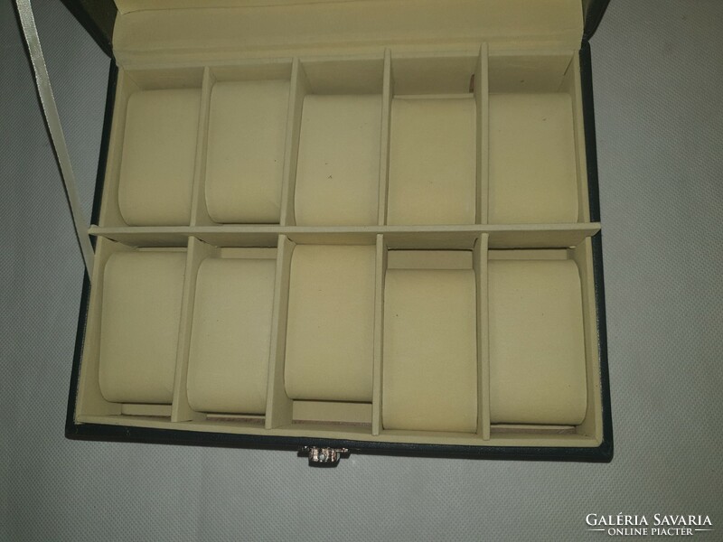 Watch box, watch box, watch box for storing 10 watches - new, unopened at a bargain price