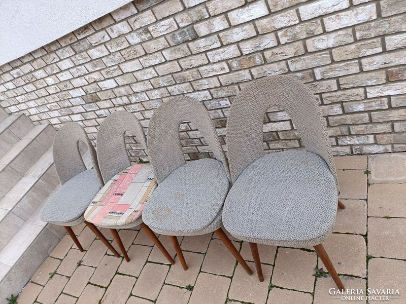 Czech antonin suman upholstered chairs mid century retro czechoslovakian
