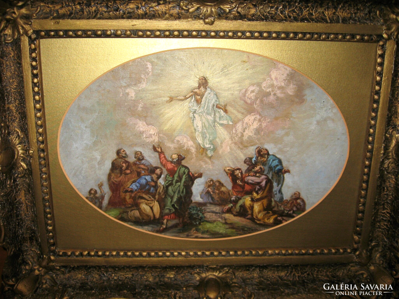Wonderful guaranteed original Mihály Kuczka / 1880-1938 / : fresco design