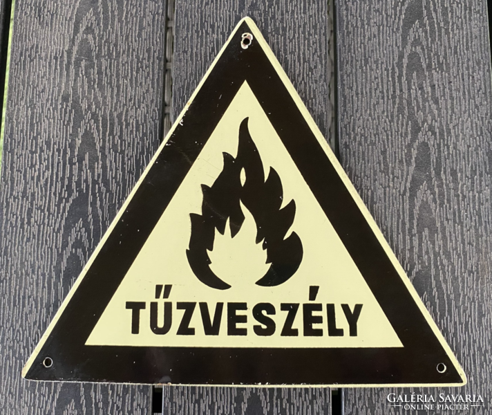 Fire hazard - enamel board (enamel board)