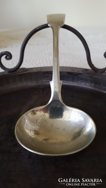 Old small silver-plated ladle