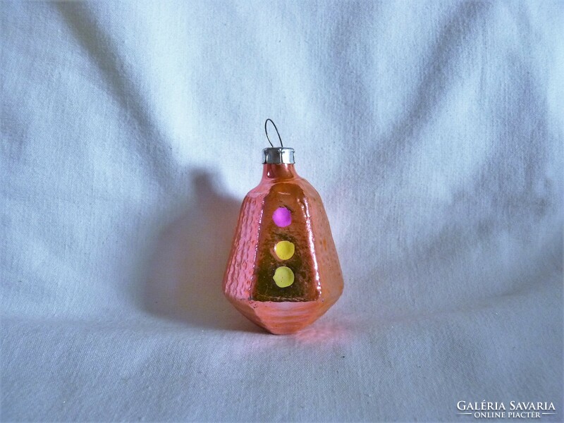 Old glass Christmas tree decoration - traffic light!