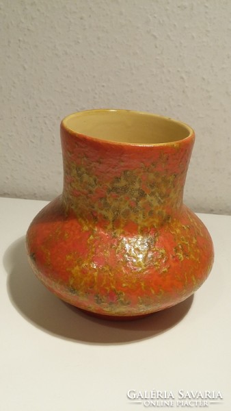 Tófej  kerámia váza