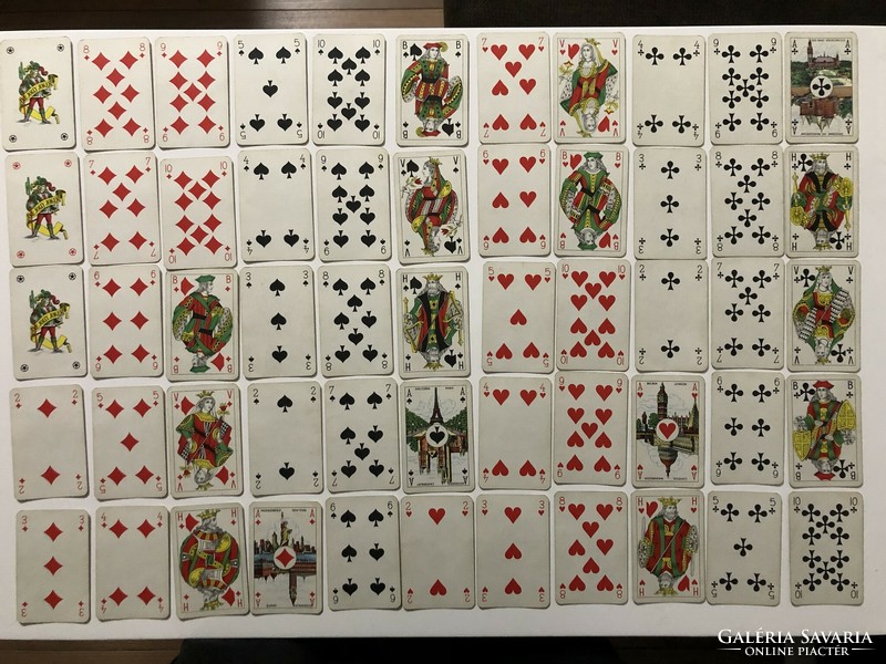 Rare!!! Retro Katja Belgian French card canasta bridge 2 decks 2x55 cards