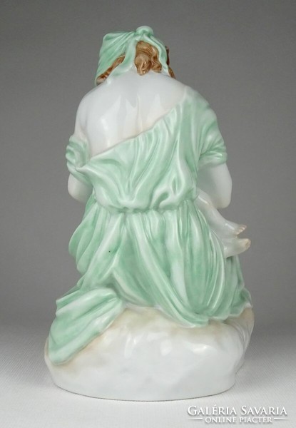 1Q682 Herendi porcelán szoptató anya gyermekével figura 20 cm