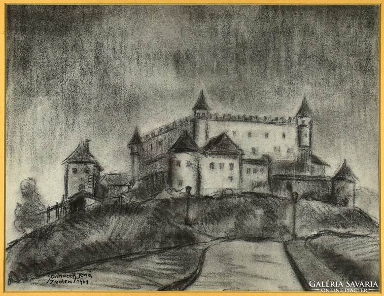Jenő Szantrucsek (1903-1965): Zólyom Castle 1964