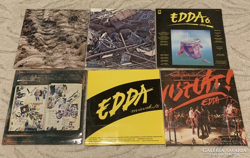 EDDA Művek bakelit nagylemez 6 db