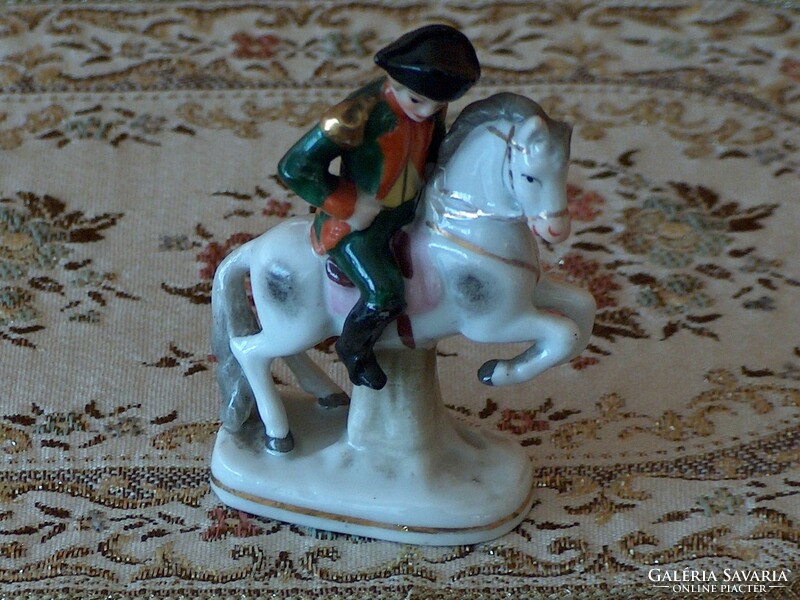 Antique Altwien Hand Painted Flawless Napoleon Statue