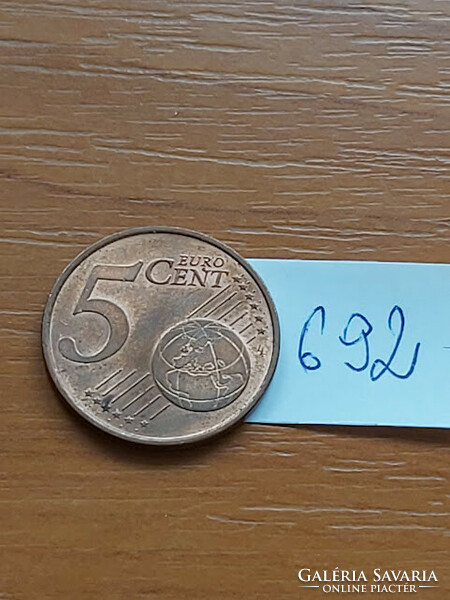 NÉMETORSZÁG 5 EURO CENT 2016  / D  692