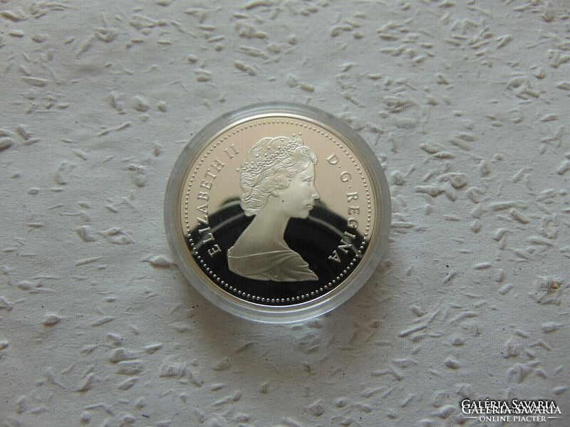 Kanada ezüst 1 dollár PP 1986 23.32 gramm  Zárt kapszulában