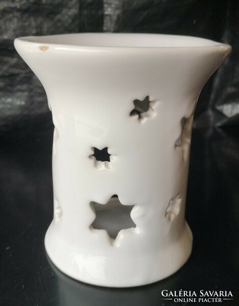 White vaporizer with small scratches, 11.5 cm high