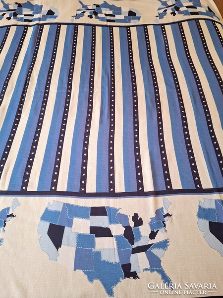 Italian silk type scarf, giant size blue-white stole, beach towel