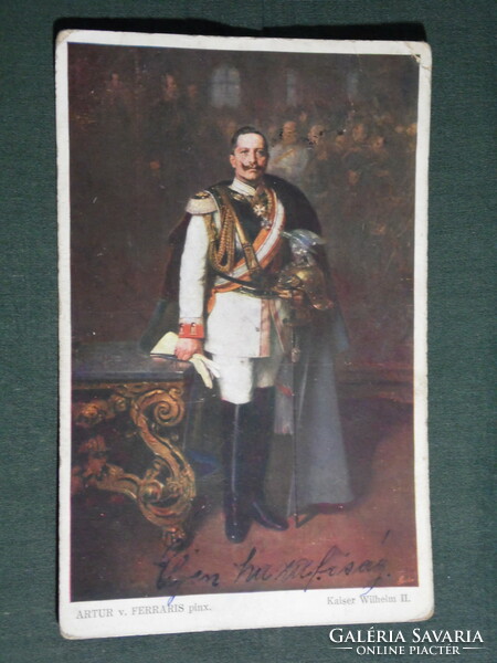 Képeslap,Postcard,Első világháború, Kaiser Wilhelm II , II Vilmos császár, 1914