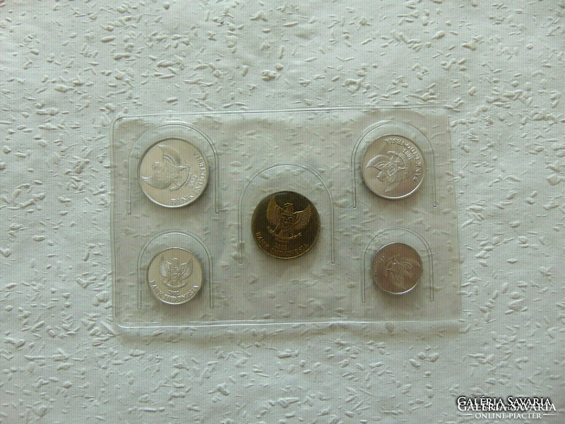 Indonesia 5 coins in plastic blister