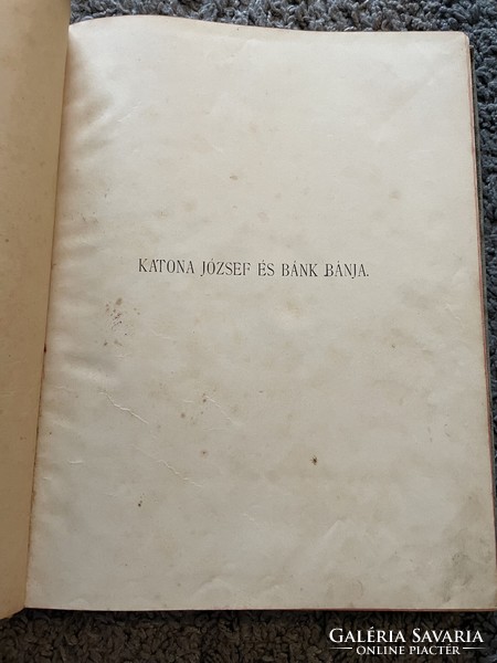 József Katona: bánk bánk, 1899, edition of Pest diary, with a foreword by Mór Jókai