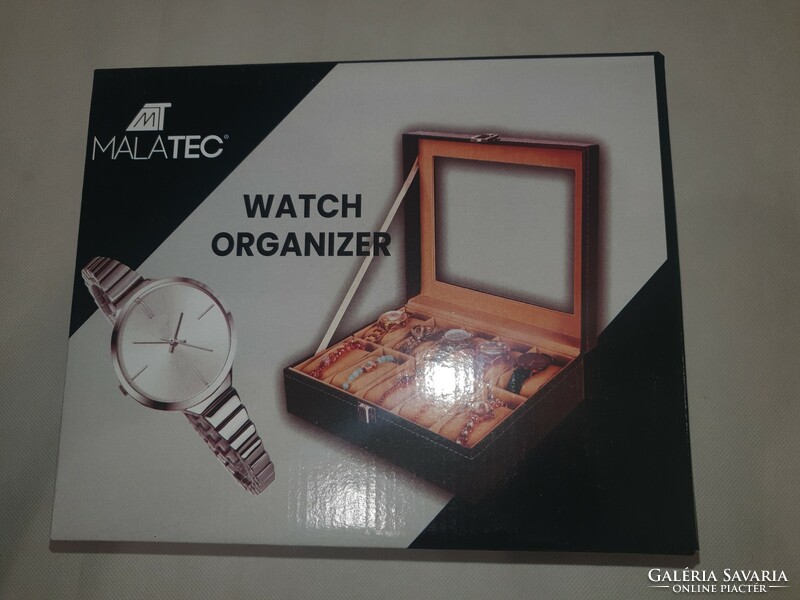 Watch box, watch box, watch box for storing 10 watches - new, unopened at a bargain price