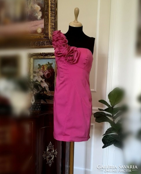 Newlook size 36 pink casual party dress, 98% cotton, without lining