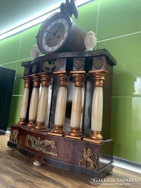 Empire table/mantel clock