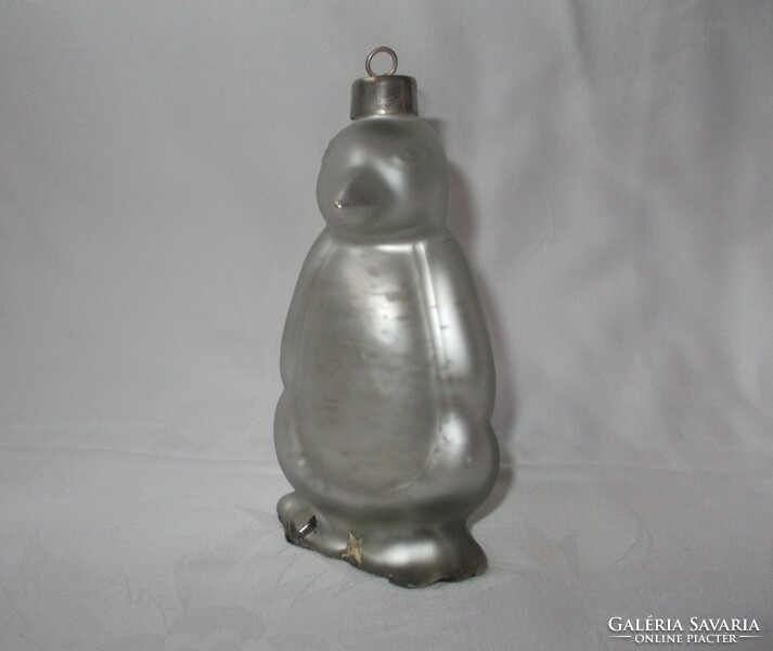 Special Christmas glass penguin with Christmas tree ornament