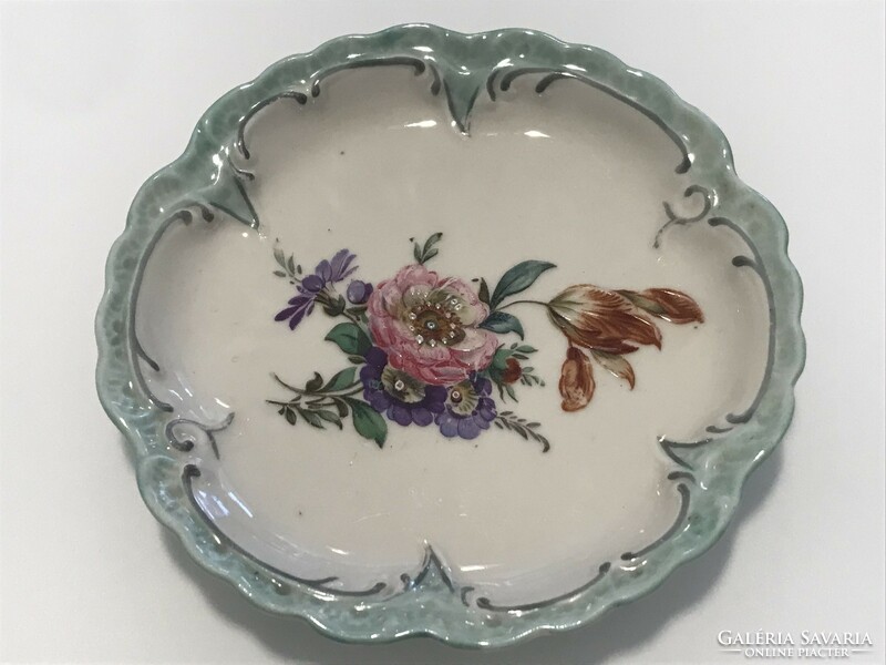 Oscar schlegelmilch hand-painted porcelain bowl for bonbons, 12 cm diameter