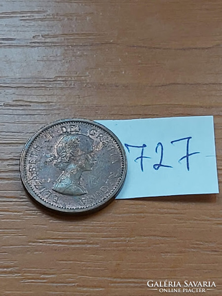 Canada 1 cent 1964 ii. Queen Elizabeth, bronze 727