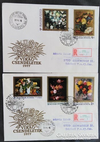 Ff3183-9 / 1977 paintings - flower still lifes stamp series ran on fdc