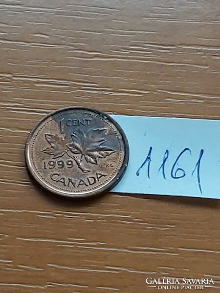 Canada 1 cent 1999 ii. Queen Elizabeth, zinc with copper coating 1161