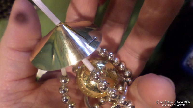 Glass Christmas tree decoration from Gablonz, in undamaged condition. / I think it's a lantern