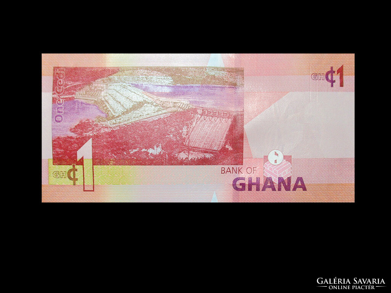 Unc - 1 cedi - Ghana - 2019 (portrait watermark) (new money!)