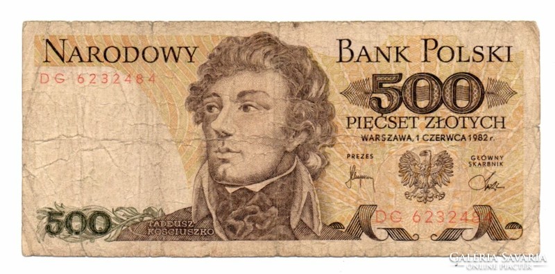 500       Złoty     1982   Lengyelország