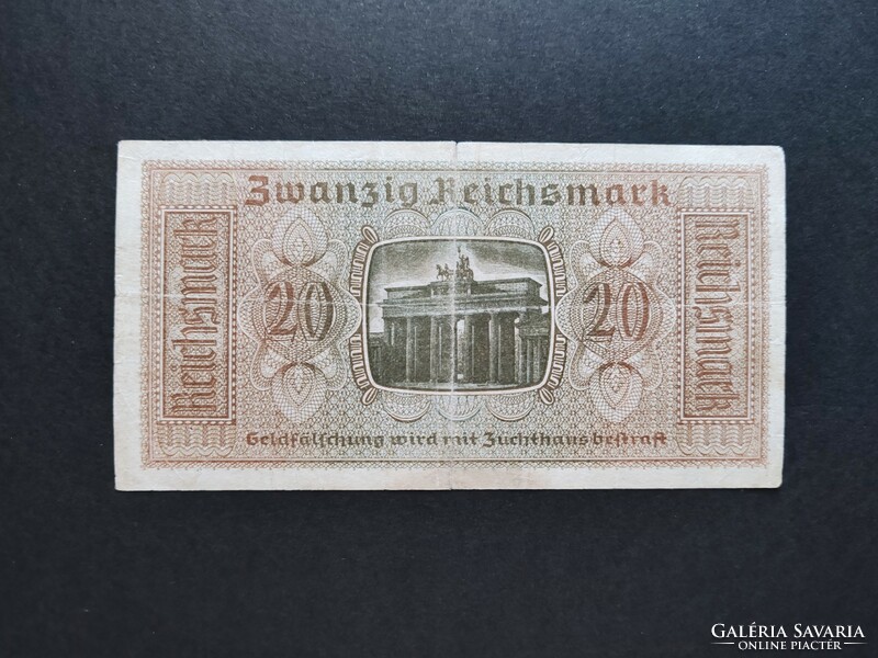 Germany 20 reichsmark / mark 1940, vf