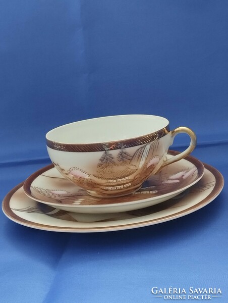 Richly decorated Japanese breakfast set